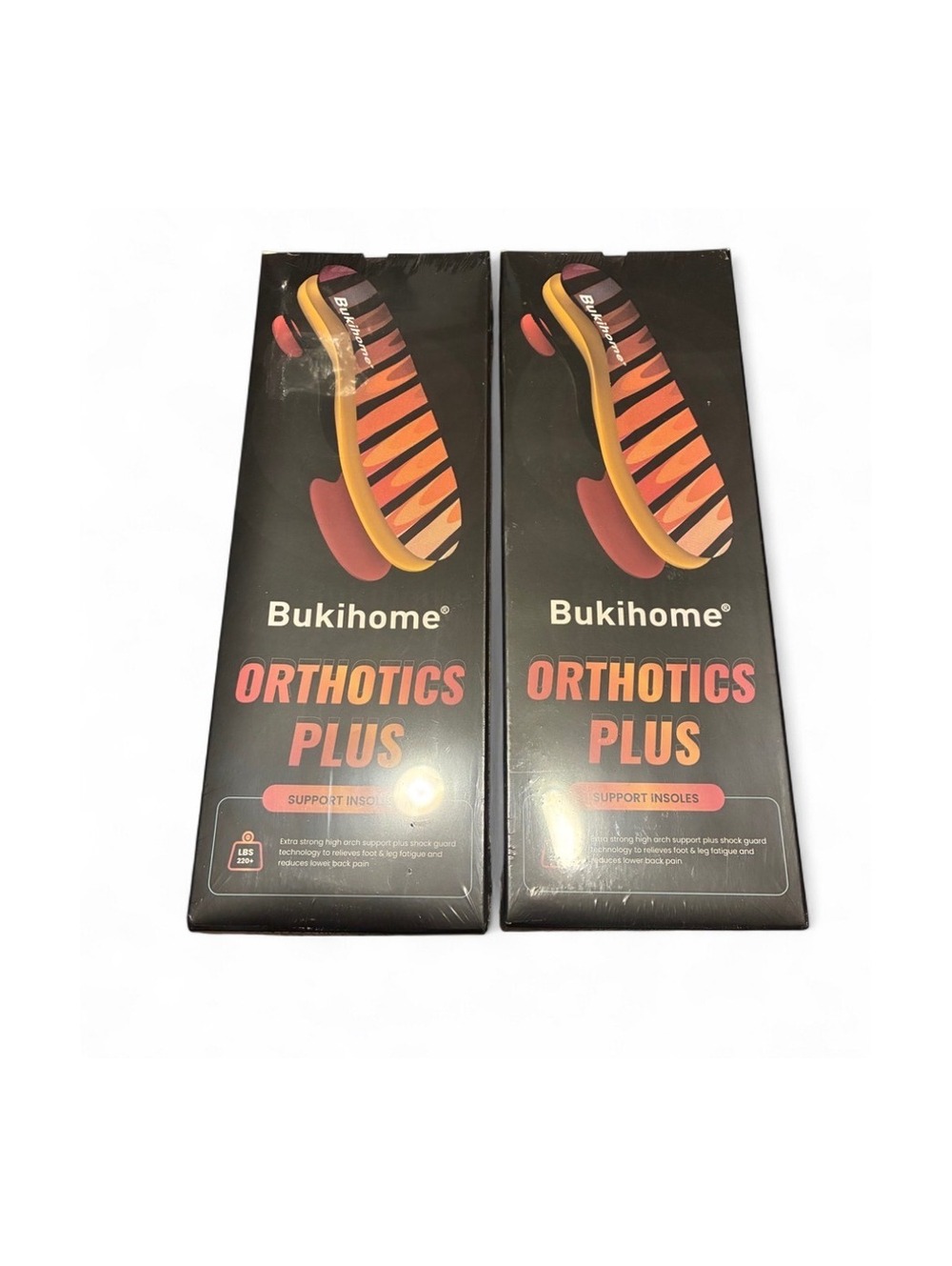 BRAND NEW Bukihome Orthotics Plus Support Insoles // 2 Boxes